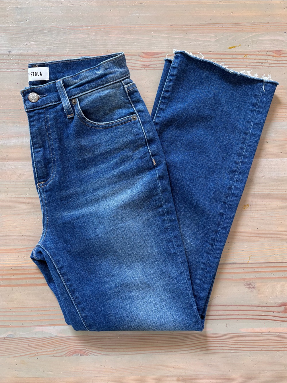 Pistola Lennon High Rise Crop Flare Jeans - Size: 25/26
